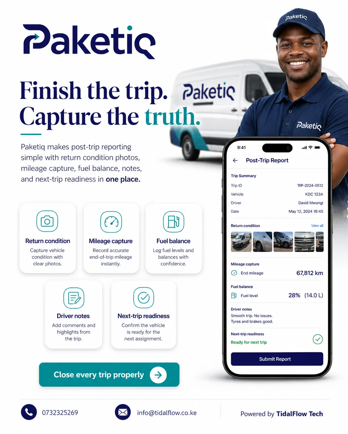 Paketiq vehicle health and alerts