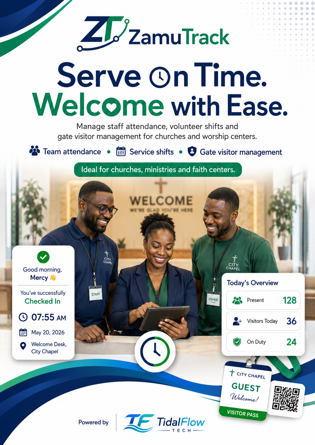 ZamuTrack for churches and ministries