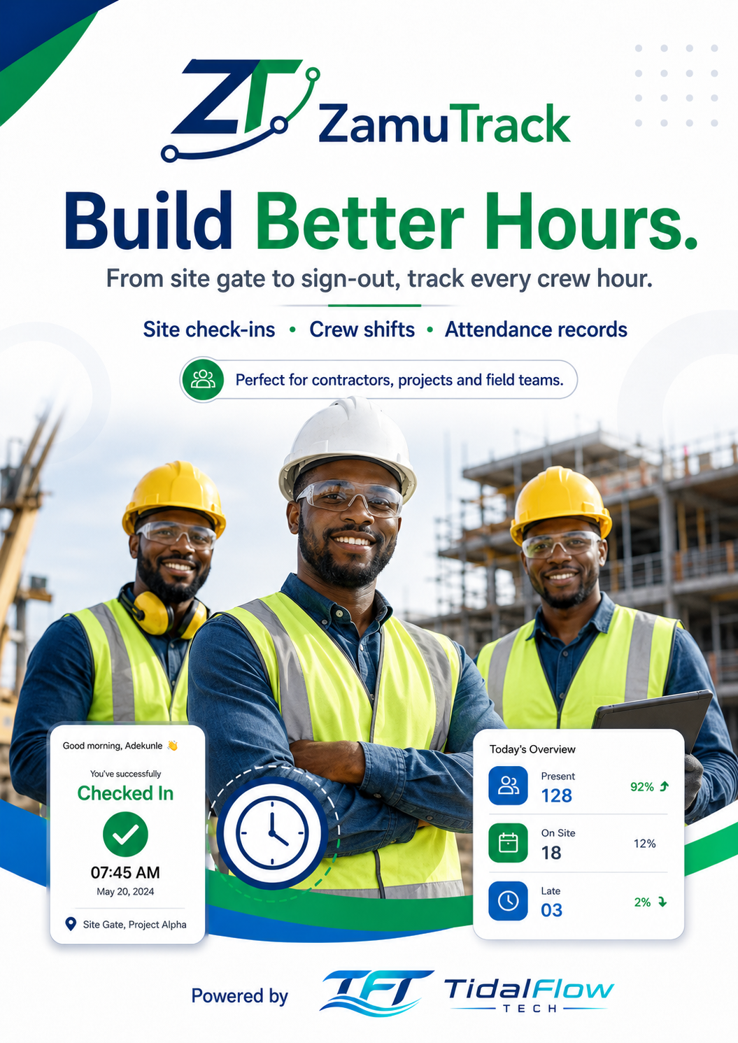 ZamuTrack for construction sites
